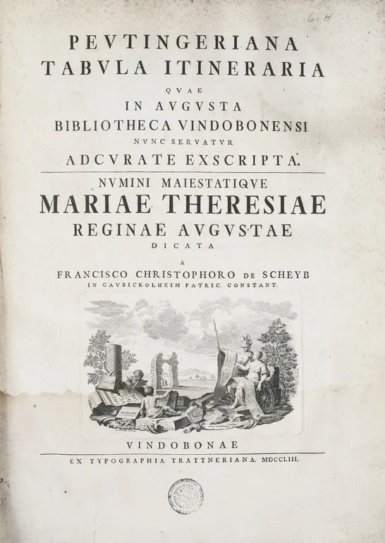 Peutingeriana Tabula Itineraria quae in Augusta Bibliotheca Vindobonesi nunc servatur adcurate exscripta. ...