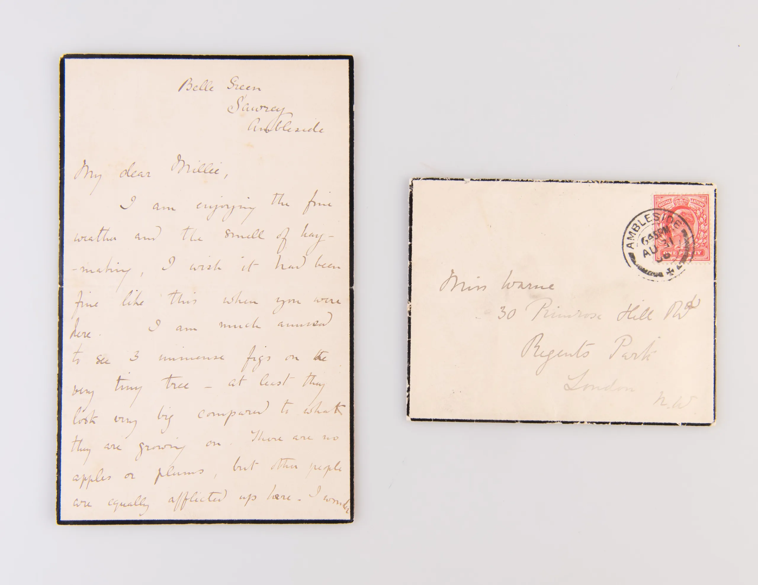 Autograph Letter Signed (“Beatrix Potter”) to “My dear Millie” [Warne],