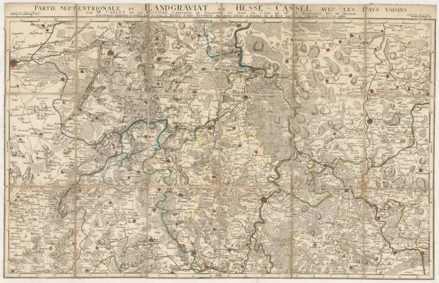 Partie septentrionale du landgraviat de Hesse-Cassel avec les pays voisins ...
