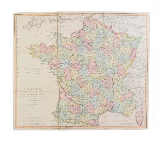 France, divided into Metropolitan Circles Departments & Districts; as decreed by the National Assembly Jany. 15th. 1790. ...