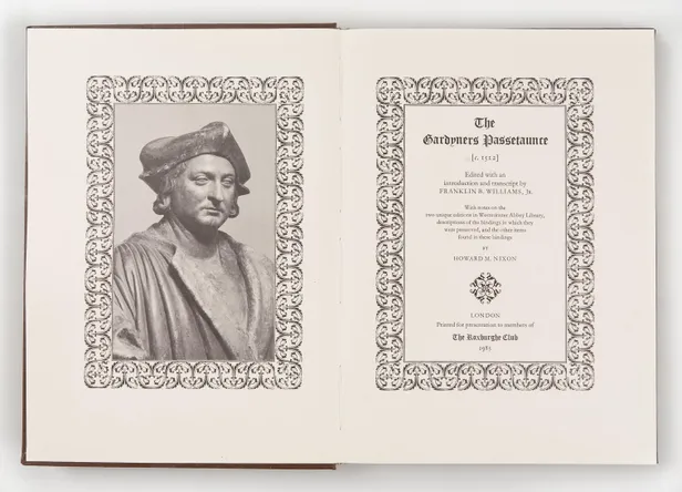 The Gardyners Passetaunce [c.1512]. Edited with an introduction by Franklin B. Williams, Jr.