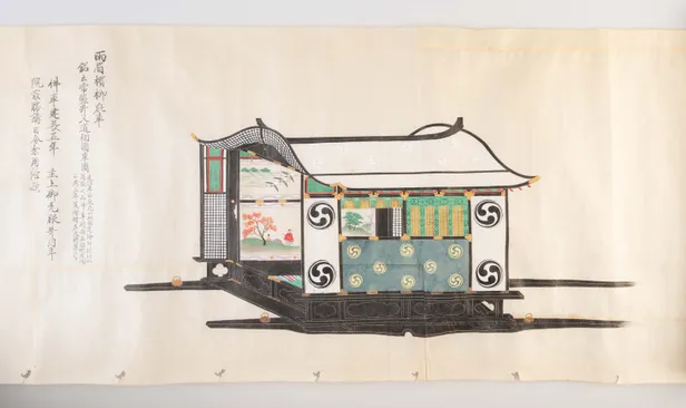 Saionjike kurumazu. [Illustrations of Saionji style Palanquins].