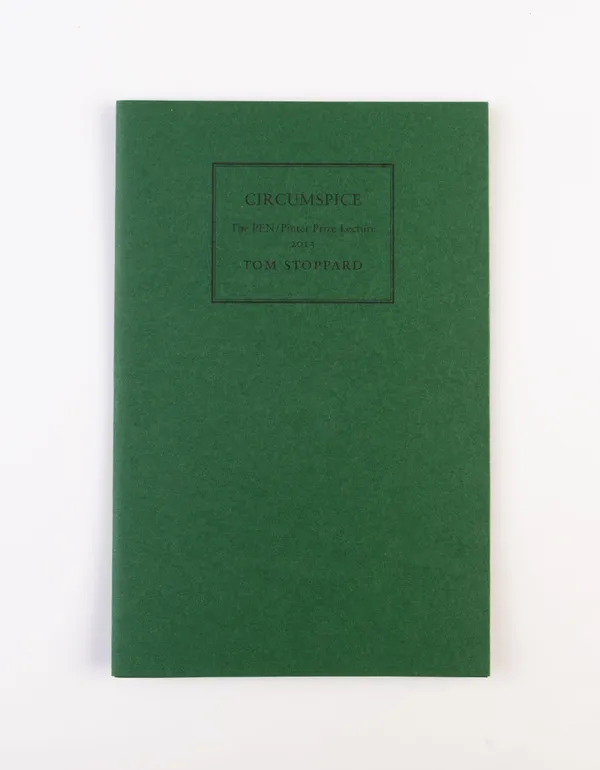 Circumspice. The PEN/ Pinter Prize Lecture 2013.