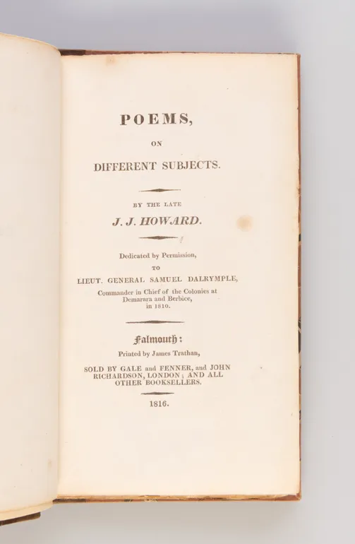 Poems on Different Subjects.