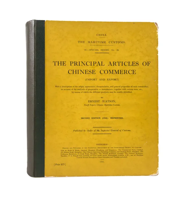 The Principal Articles of Chinese Commerce (Import and Export).