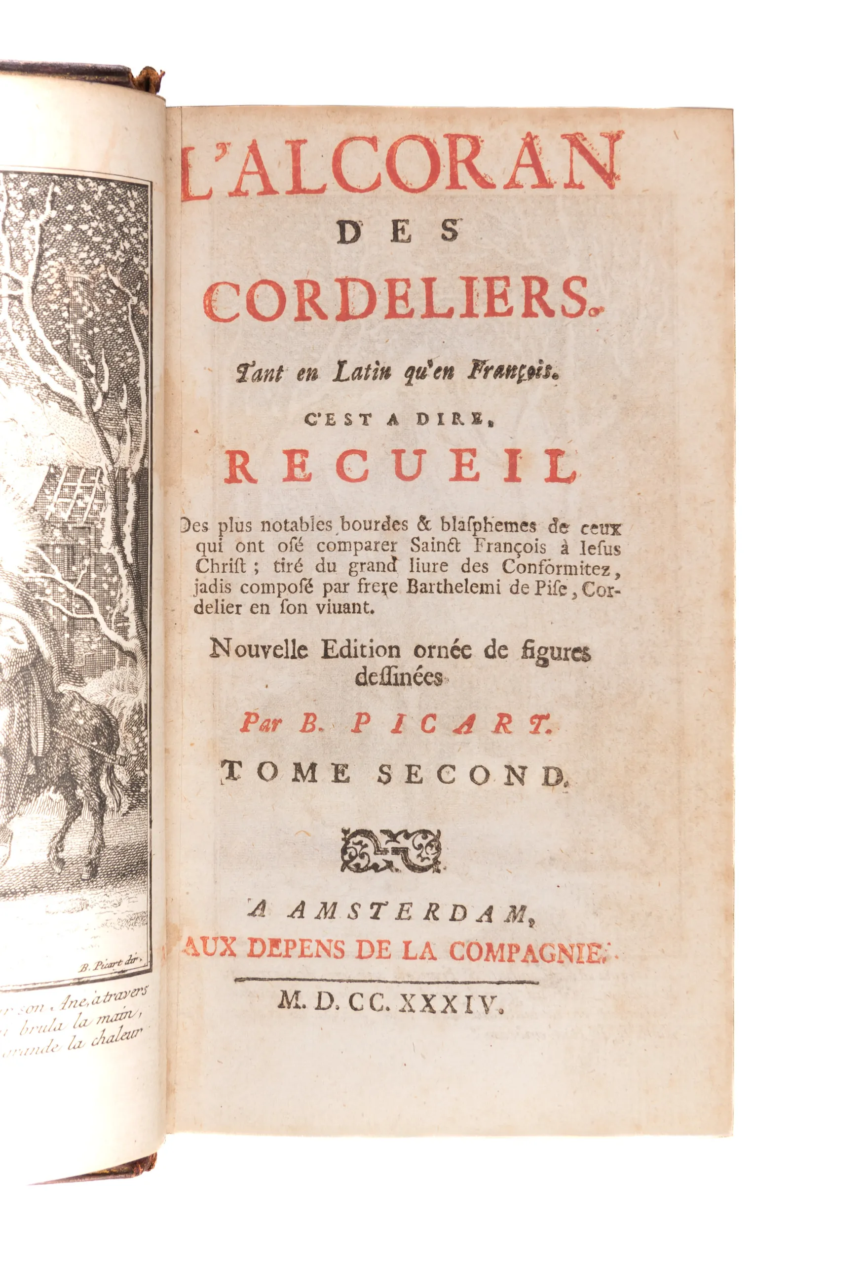 L'alcoran des cordeliers. Tant en Latin qu'en François . . . nouvelle édition. Amsterdam, aux dépens de la compagnie,